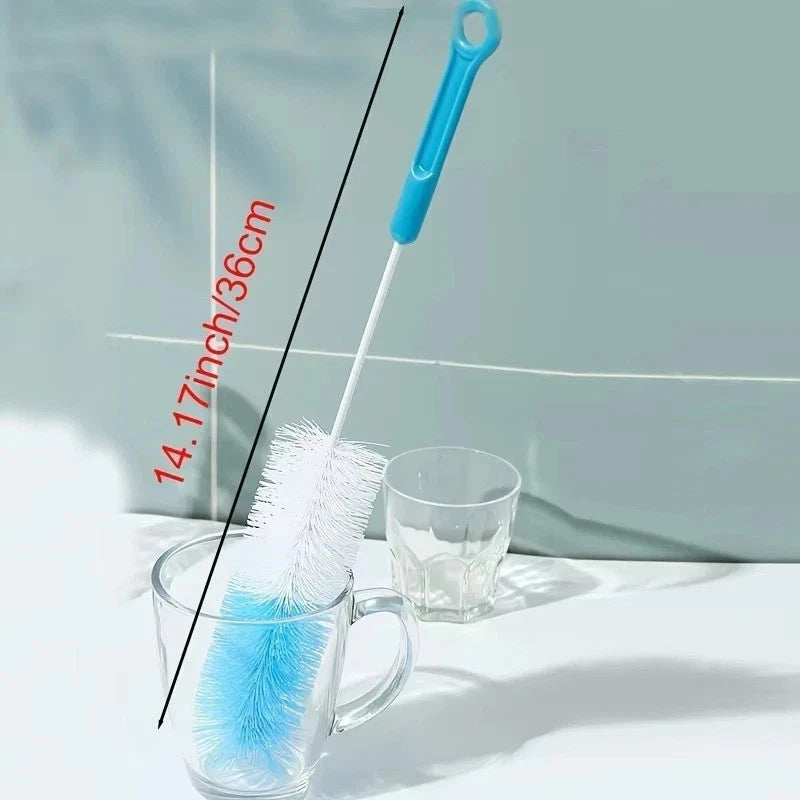 Long Handle Bottle Cleaner Cleaning Brush Cup Inwall Scrubbing Tool FeederWasher