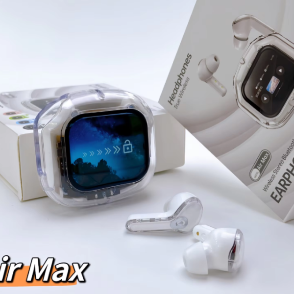 Air Max LCD Display Transparent Earbuds